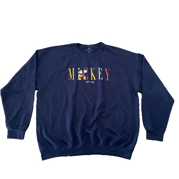 Disney Vintage Mickey Mouse Sweatshirt Size 2xl - Picture 1 of 7